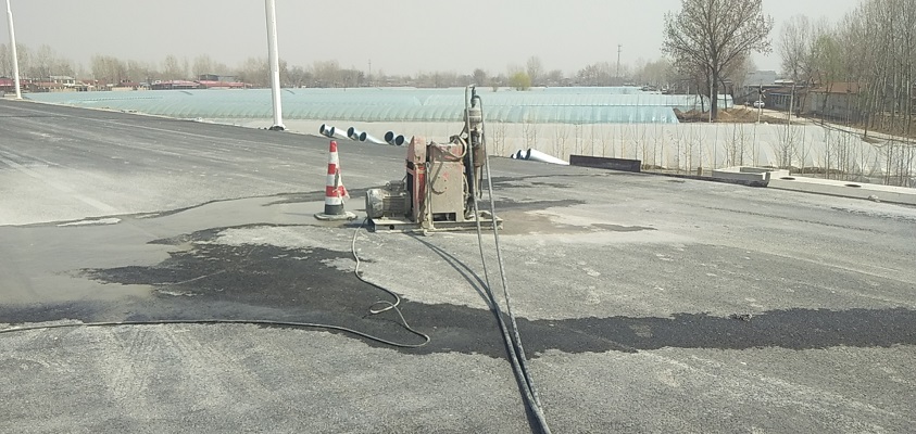 文圣道路回填土下沉注浆